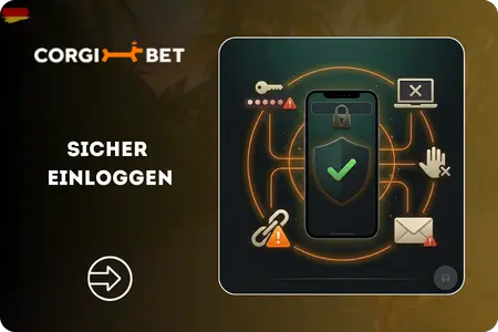 Corgi Bet HTTPS starkes Passwort sicherer Login